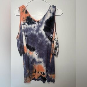 Simply Southern Blue Gray Cut Out Shirt